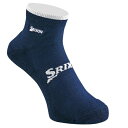 ダンロップ スリクソン|DUNLOP SRIXON メンズ コーデュラショート丈ソックス(フリーサイズ:25〜27cm/ネイビー) SMO0431【返品交換不可...
