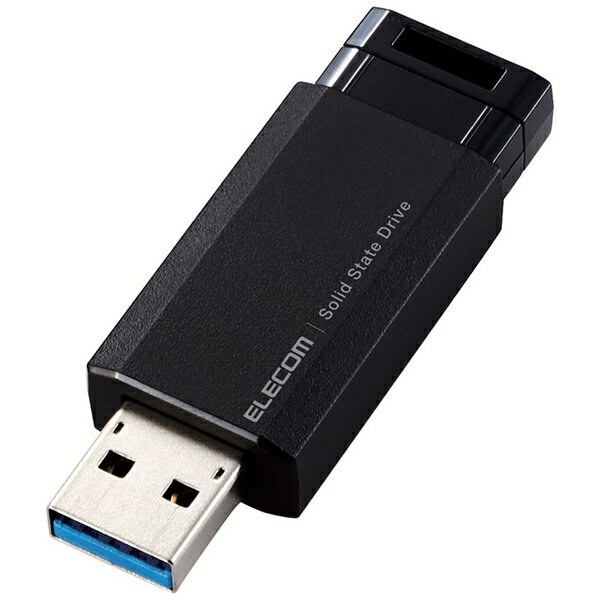 エレコム｜ELECOM ESD-EPK0250GBK 外付けSSD USB-A接続 PS5/PS4、録画対応(Chrome/iPadOS/iOS/Mac/Windows11対応) ブラック [250GB /ポータブル型]