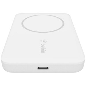 BELKIN　ベルキン BOOST↑CHARGE MagSafe対応 磁気ワイヤレスモバイルバッテリー 2500mAh ホワイト BPD002btWH [2500mAh]