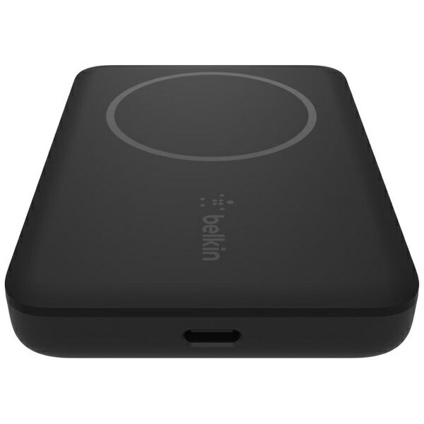 BELKIN｜ベルキン BOOST↑CHARGE MagSafe対応 磁気ワイヤレスモバイルバッテリー 2500mAh 付属ケーブル長： 1m ブラック BPD002btBK [1ポート]