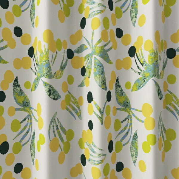 スミノエ｜SUMINOE ドレープカーテン ポポロ（100×135cm/イエロー）