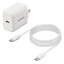 エレコム｜ELECOM USB Type-C 充電器 PD対応 20W タイプC ×1 Type C to C ケーブル 同梱型 1.5m 【 iPhone iPad Galaxy Xperia AQUOS OPPO Android各種 Nintendo Switch 他 】 ACアダプター コンセント ホワイト MPA-ACCP18WH [USB Power Delivery対応 /1ポート /20W]