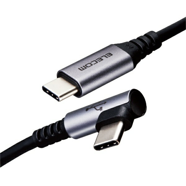 ELECOM�b�G���R�� Type-C USB-C�P�[�u�� �X�}�z�p USB C-C  PD �F�� L�� �u���b�N MPA-CCL03NBK