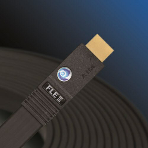 エイム電子｜AIM HDMIケーブル AIM ブラック FLE3-03 [3m /HDMI⇔HDMI /イーサネット対応]