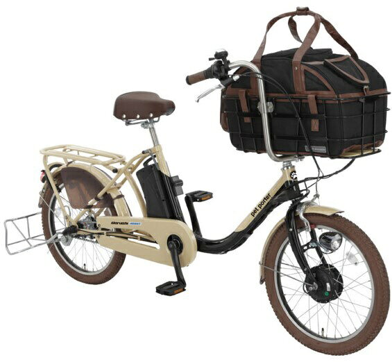丸石サイクル｜Maruishi Cycle 電動アシスト自転車 ペットポーターアシスト ラテベージュ×ブラック ASPET203E [20インチ /3段変速]2021年モデル【キャンセル・返品不可】 【代金引換配送不可】