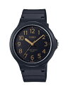 CASIO|カシオ スタンダードウォッチ 「カシオ コレクション」 文字盤:ブラック×ゴールド MW-240-1B2JH