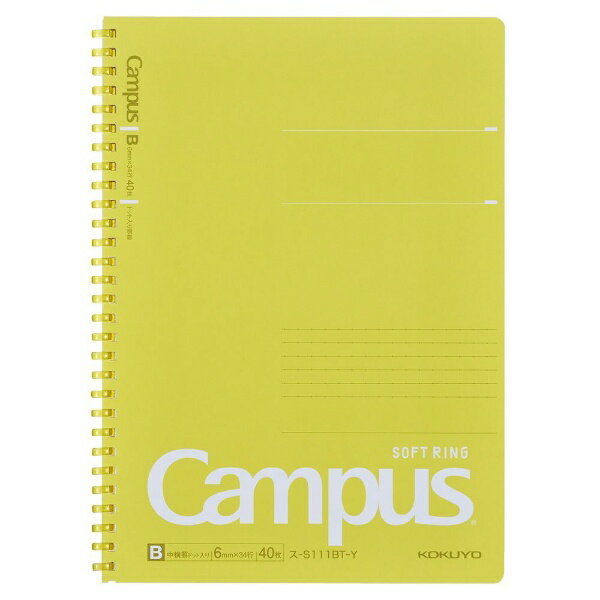 KOKUYOå Campus(ѥ) եȥ󥰥Ρ  S111BT-Y [B5B5 /6mm(B) /ɥå]