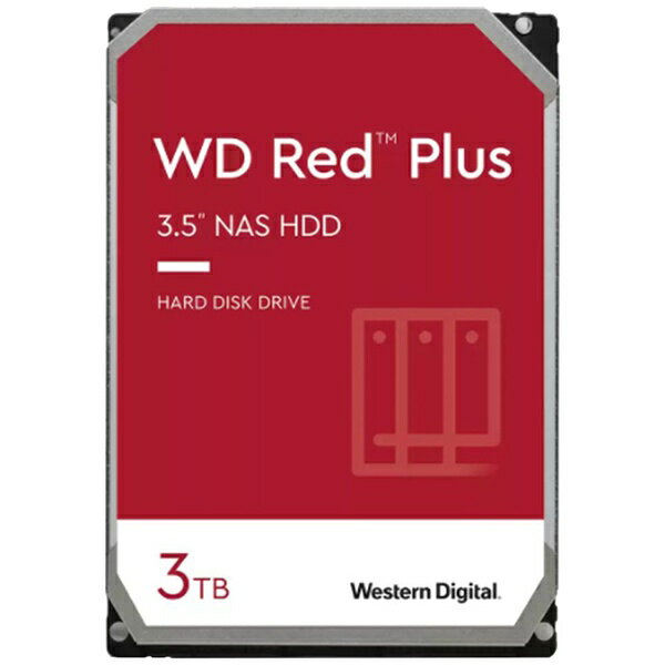 WESTERN DIGITAL｜ウェスタン デジタル WD30EFZX 内蔵HDD SATA接続 WD Red Plus(NAS) [3TB /3.5インチ]