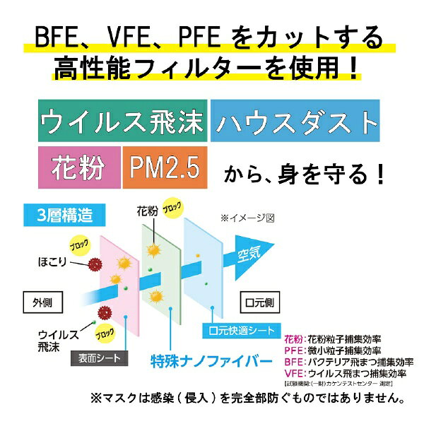 アイリスオーヤマ　IRIS　OHYAMA DAILY FIT MASK ナノエアーフィルタープラス 小さめサイズ ホワイト PN-DNI30S