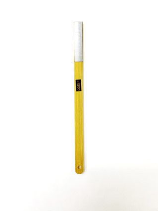 ●竹を基材にしたダイヤモンドヤスリ。●竹のしなりが被削剤にフィットします。【用途】●汎用・金型・金属・農機具研磨に。●サイズ： ダイヤ部分　10×50mm/全長　200mm●粒度： #1200●形状： 甲丸型