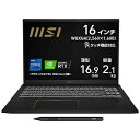 【2021年09月16日発売】 MSI エムエスアイ ノートパソコン Summit E16 Flip A11U インクブラック Summit-E...