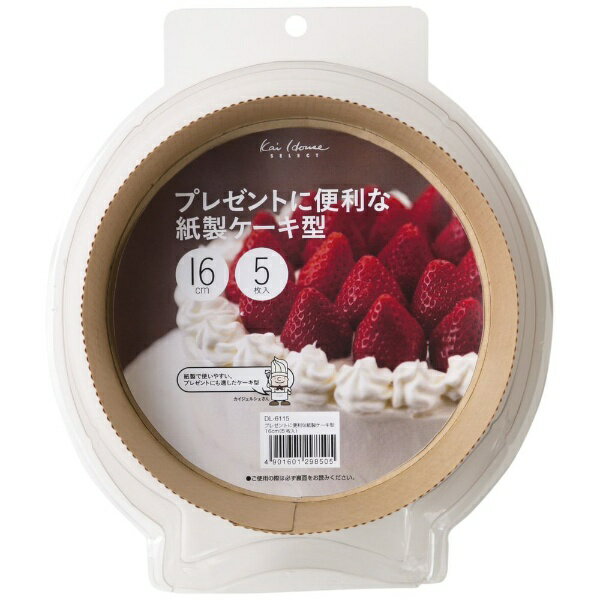 貝印｜Kai Corporation KHS紙製デコ型16cm 5入 #000DL6115