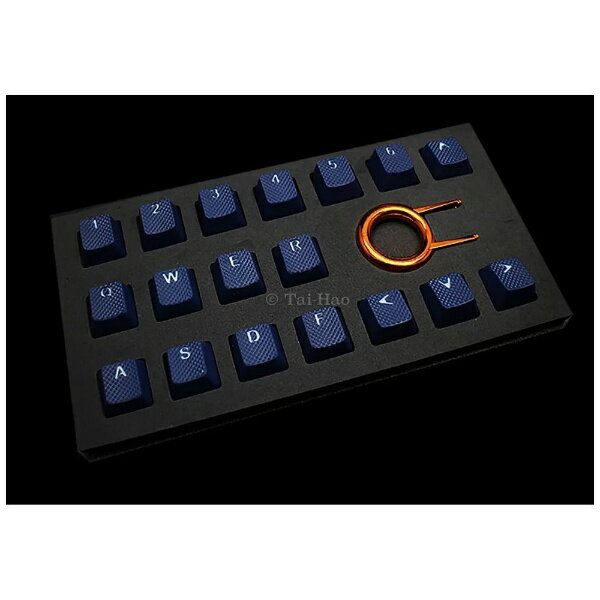 TAI-HAOåϥ ̥åסUS Rubber Gaming Backlit 18 ֥롼 th-rubber-keycaps-darkblue-18