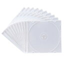 サンワサプライ|SANWA SUPPLY Blu-ray/DVD/CD対応 プラケース スリムタイプ 1枚収納×10 ホワイト FCD-PU10MWN