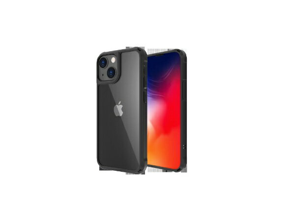 ABSOLUTE TECHNOLOGY｜アブソルート LINKASE AIR for iPhone 13 （側面TPU：マットブラック）/ ゴリラガラスiPhoneケース ブラック