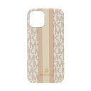 マイケル・コース スマホケース レディース マイケルコース｜MICHAEL KORS MICHAEL KORS - Slim Wrap Case Stripe for iPhone 13 mini [ Vanilla ] MICHAEL KORS　マイケルコース MKSTVNLWPIP2154