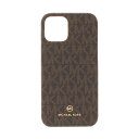 マイケル・コース スマホケース レディース マイケルコース｜MICHAEL KORS MICHAEL KORS - Slim Wrap Case Edge Corting for iPhone 13 mini [ Brown/Red ] MICHAEL KORS　マイケルコース MKECBRDWPIP2154