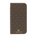 マイケルコース｜MICHAEL KORS MICHAEL KORS - Folio Case Edge Corting with Tassel Charm for iPhone 13 Brown/Camel MICHAEL KORS マイケルコース ブラウン/Came MKECBCMFLIP2161