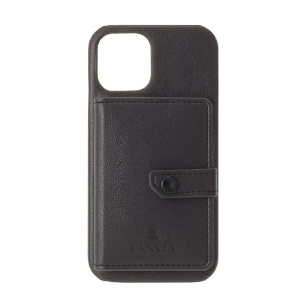 ХLANVIN LANVIN COLLECTION - Shell Case Pocket for iPhone 13 [ Black ] LANVIN COLLECTIONХ󥳥쥯 LCPTBLKSCIP2161