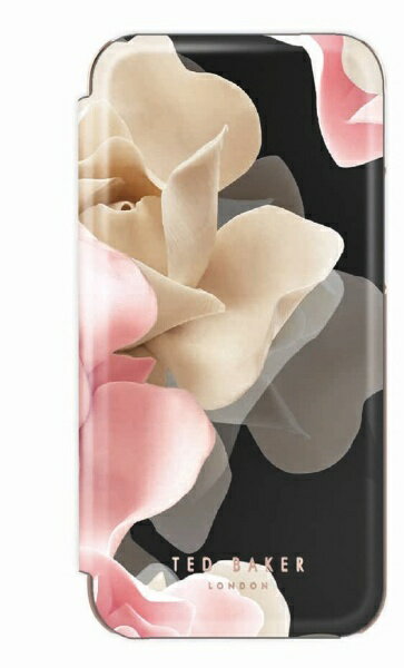 Ted Baker　テッドベーカー Ted Baker - Folio Case for iPhone 13 [ Porcelain Rose Black Rose Gold ] Ted Baker　テッドベーカー 83557