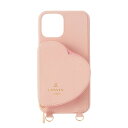 ランバン オン ブルー スマホケース レディース ランバン｜LANVIN LANVIN en Bleu - Wrap Case Pocket Simple Heart with Pearl Type Neck Strap for iPhone 13 Pro [ Sweet Pink ] LANVIN en Bleu　ランバンオンブルー LBSHSWPPWPNIP2162