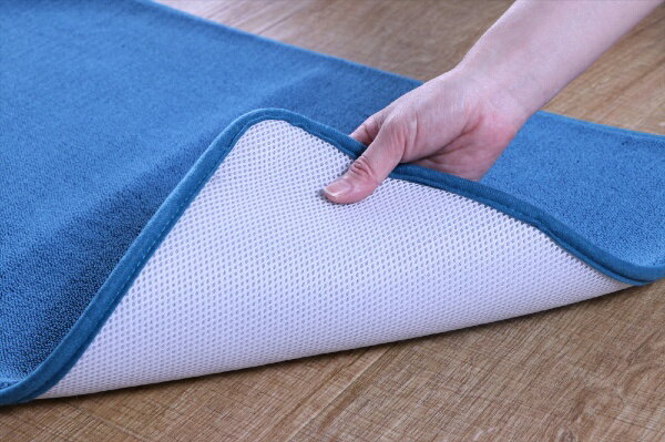 イケヒコ｜IKEHIKO 足元さらっとバスマット 35×50cm ブルー