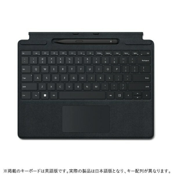 マイクロソフト｜Microsoft スリム ペン 2 付き Surface Pro Signature キーボード ブラック 8X6-00019