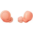 ソニー｜SONY フルワイヤレスイヤホン コーラルオレンジ WF-C500 DZ [ワイヤレス(左右分離) /Bluetooth対応]【rb_audio_cpn】