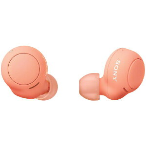 ソニー｜SONY フルワイヤレスイヤホン コーラルオレンジ WF-C500 DZ [マイク対応 /ワイヤレス(左右分離) /Bluetooth]【rb_audio_cpn】