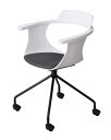 東谷|AZUMAYA デスクチェア(ホワイト/W60×D52×H79×SH47cm) PC986WH【キャンセル・返品不可】(3)