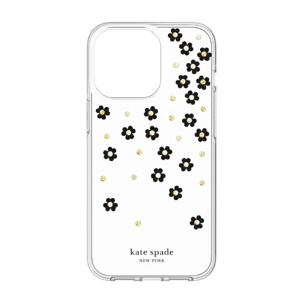 ケイト・スペード　ニューヨーク　kate　spade　new　york iPhone2021 6.1inch 3眼 Protectiveケース フラワー KSIPH-208-SFLBW