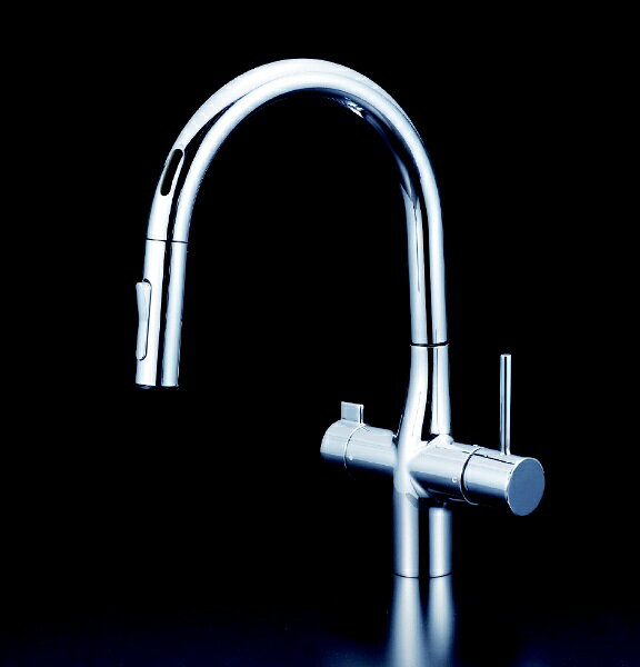 KVK｜ケーブイケー ビルトイン浄水器用シングルシャワー付混合栓(センサー)(撥水) KM6091SCECHS 
