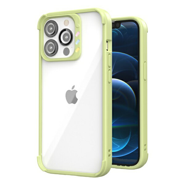 塼ܡiQ Labo iPhone 13 Pro Hybrid Cushion QCam Case - Green JTLEGEND ꡼ JT-QC-13P-GR