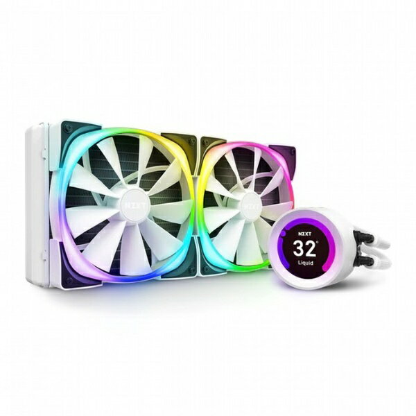 NZXT｜エヌゼットエックスティー 水冷CPUクーラー Kraken Z63 RGB ホワイト RL-KRZ63-RW