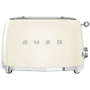 イタリア老舗キッチン家電ブランド「SMEG」。デザイン性が高く、インテリアにも映えるトースター。熱源とパンの距離が極めて近い為、短時間で外は「カリッ」「中はふんわりもちもち」と美味しく焼き上げます。■お好みの厚さまで　4〜8枚切りまで対応可能。お好みの厚さのトーストを楽しめます。■焼き色調整ダイヤル　焼き色と焼き加減を6段階11メモリーで細かく調整できます。パンを焼いている間はLEDライトが点灯し焼いている最中であることをお知らせします。■解凍モード　冷凍したままのパンも解凍しながら美味しく焼き上げることができます。■ベーグルモード、追加焼きモード　ベーグルモードはパンの片面だけを焼くことができる機能。トーストはもちろん、ベーグルやイングリッシュマフィンなどに最適です。追加焼きモードは冷え切ってしまったトーストを温める時、焼き加減が不十分だった時にさらに焼き色を付けることができます。■取り外し簡単トレイ　ステンレス製のパンくずトレイは取り外して丸洗いできるので、お手入れも簡単です。 ※本商品が対象となるクーポンは、その期間終了後、同一内容でのクーポンが継続発行される場合がございます。※本商品が対象となるクーポンは、その期間終了後、同一内容でのクーポンが継続発行される場合がございます。