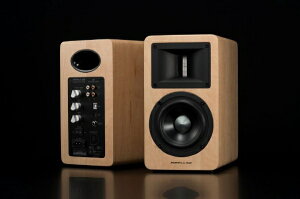 AIR PULSE｜エアープラス DAC内蔵アクティブスピーカー（ペア） パインウッド A80-PINE-WOOD [ハイレゾ対応 /Bluetooth対応]【rb_audio_cpn】