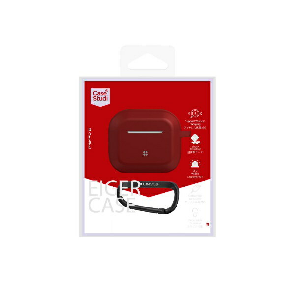 KUTUROGIAN�å��ĥ������� AirPods(��3����)������ ���ꥳ�󥱡��� �Ѿ׷� Casestudi ��å� CS-AP4-EGR-RD