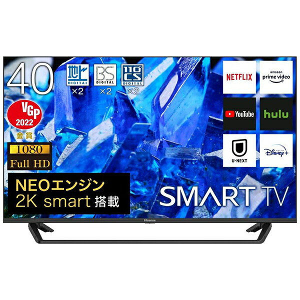 ハイセンス｜Hisense 液晶テレビ 40BK2 [40V型 /フルハイビジョン /YouTube対応]