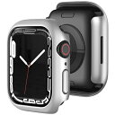 アイキューラボ|iQ Labo Apple Watch7 41mm PCカバー シルバー AW-PC41-SV(2)