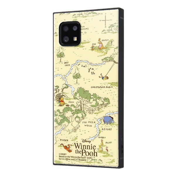 イングレム｜Ingrem AQUOS AQUOS sense6s/sense6 /『ディズニーキャラクター』/耐衝撃ハイブリッドケース KAKU/『くまのプーさん』_33 イングレム IQ-DAQSE6K3TB/PO020