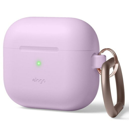 ELAGO|エラゴ AirPods3 カラビナ付き シリコンケース elago ラベンダー EL_AP3CSSCOH_LV ELAGO|エラゴ AirPods3 カラビナ付き シリコンケース elago ラベンダー EL_AP3CSSCOH_LV