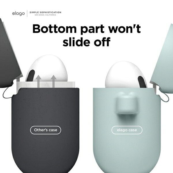 ELAGO｜エラゴ AirPods3 カラビナ付き シリコンケース elago ミント EL_AP3CSSCOH_MT