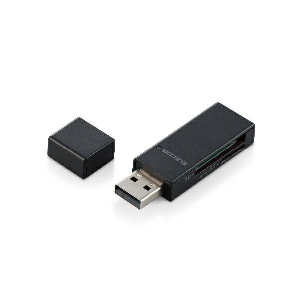 エレコム｜ELECOM カードリーダー スティックタイプ USB2.0対応 SD+microSD対応 ブラック MR-D205BK