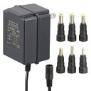 オーム電機|OHM ELECTRIC 電源アダプター 6V 0.5A AudioComm AV-DR6005N