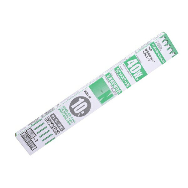 オーム電機｜OHM ELECTRIC 直管蛍光ランプ ラピッドスタート形 3波長タイプ 10本入 FLR40SEX-N/M10P [4..