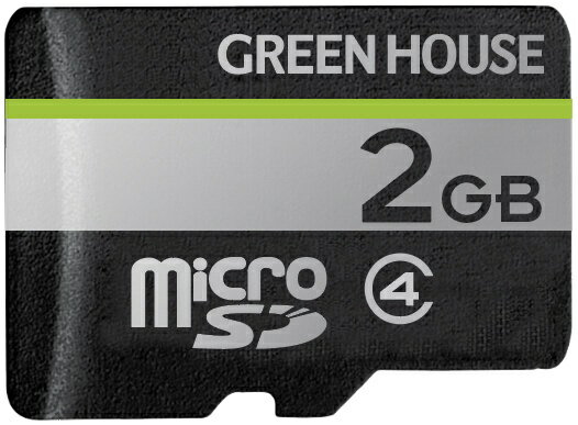 O[nEXbGREEN HOUSE microSD[J[h Class4Ή 2GB GH-SDM-D2G [Class4 /2GB]