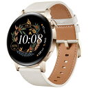 ファーウェイ スマートウォッチ メンズ HUAWEI｜ファーウェイ HUAWEI WATCH GT3 42mm/White Leather ホワイトレザー WATCHGT3/42MM/WH