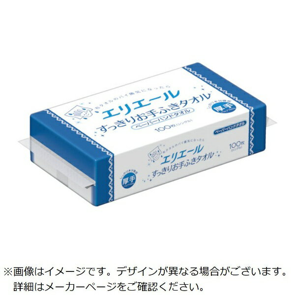 大王製紙｜Daio Paper elleair エリエール Plus＋キレイ すっきりお手ふきタオル 100枚