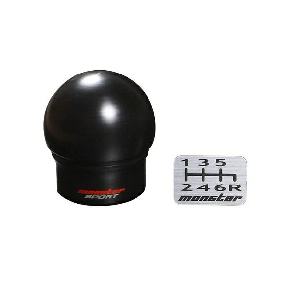 monsterSPORT｜モンスタースポーツ モンスターシフトノブCタイプ M12×P1.25 球型 φ 47mm h 51.5mm スイフトスポーツ ZC33S 黒 831121-7650M