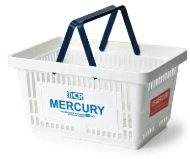 MERCURY｜マーキュリー カゴ マーケット バスケット(W42×D29.2×H22cm/ホワイト)MEMABAWH
